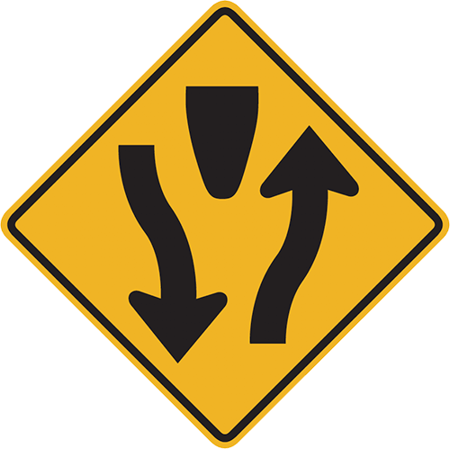 Divided Highway Ahead - Open Source Routing Machine (500x499)