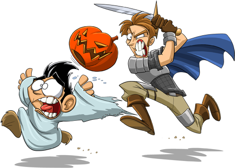Happy Halloween - Cartoon (489x400)