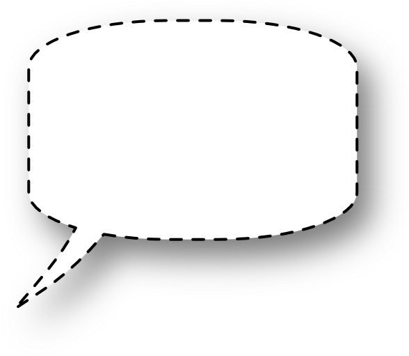 Simple Whisper Bubble Clip Art - Speech Bubble (600x522)