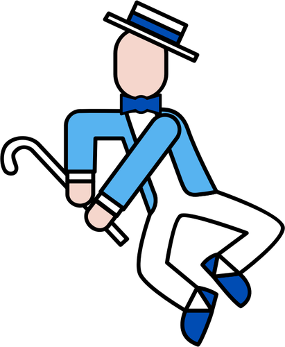 Tap Dancer Icon - Clip Art (411x500)