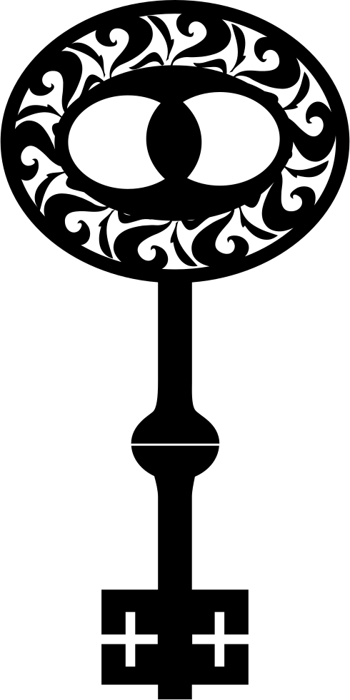Oval Vintage Key Shape Comments - Design (490x981)