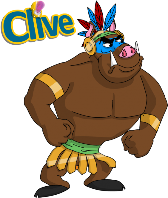 Mayan Warthog Concept Art - Clive (620x689)