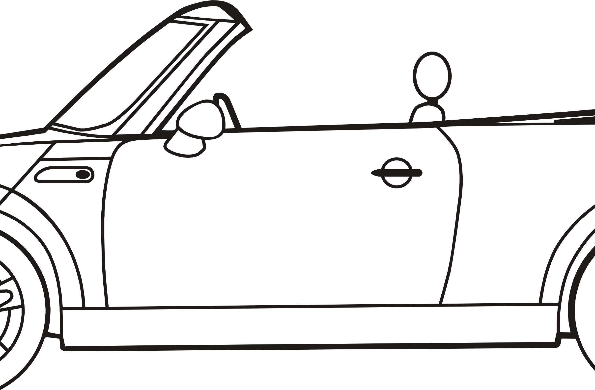 Convertible - Cabriolet Vector (2400x1697)