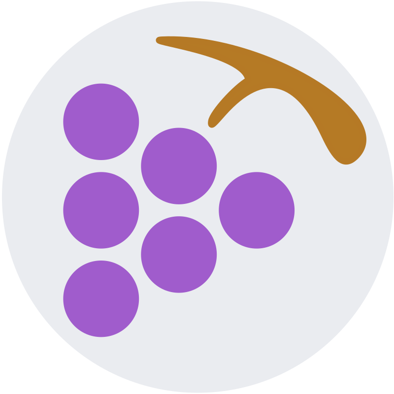 Grape Symbol Logo - Circle (800x800)