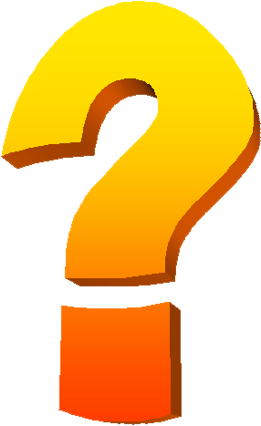 Question Marks Png - Yellow Orange Question Mark (286x467)