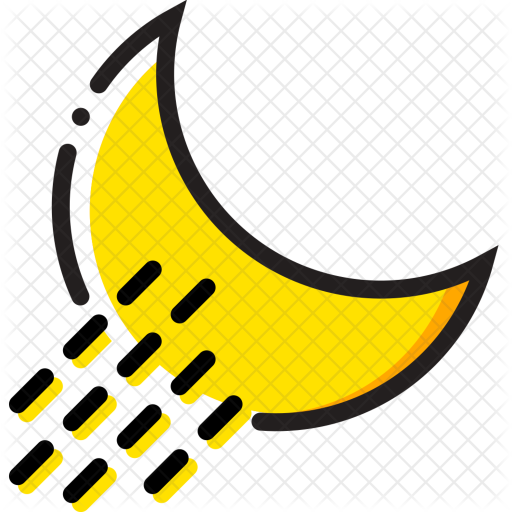 Nighttime Icon - Rain (512x512)