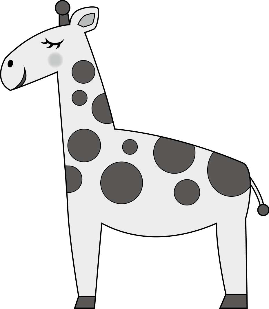 動物no04キリンイラスト - Giraffe (928x1068)
