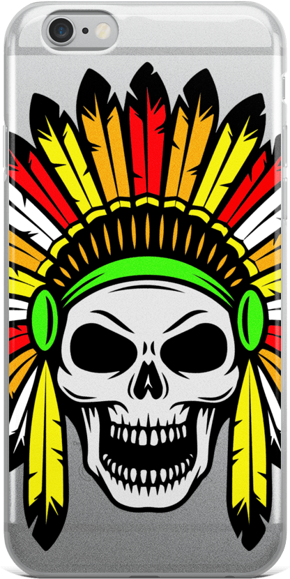 Skull Headband Iphone Case - Illustration (1000x1000)