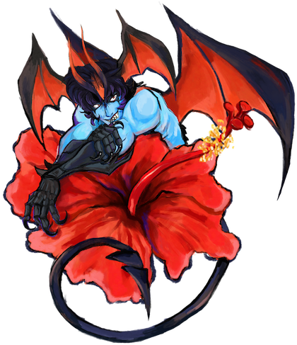 Devilflower - Illustration (443x500)