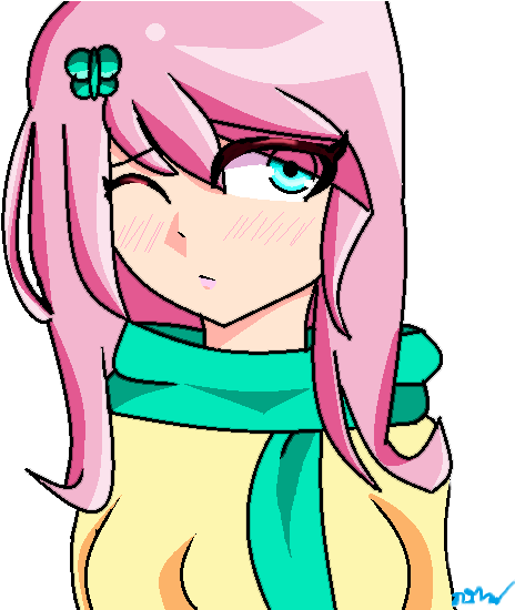 Natchatrolling, Clothes, Fluttershy, Human, Humanized, - Cartoon (478x549)