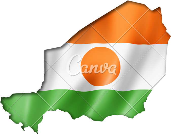 Niger Flag Map - Niger (800x638)