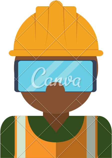 Industrial Security Design Character - Vector Graphics (800x800)