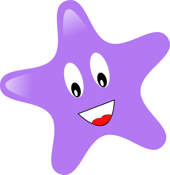 Violet Star Clipart (576x595)