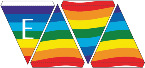 Printable Decorations Peace Flag Bunting - Bunting (500x386)