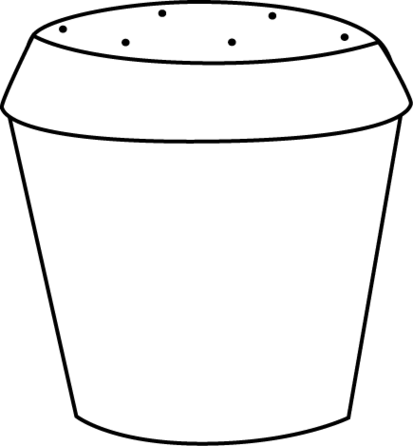 Pot - Line Art (413x446)
