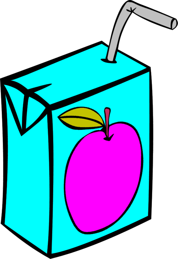 Vector Clip Art - Juice Box Clipart (600x875)