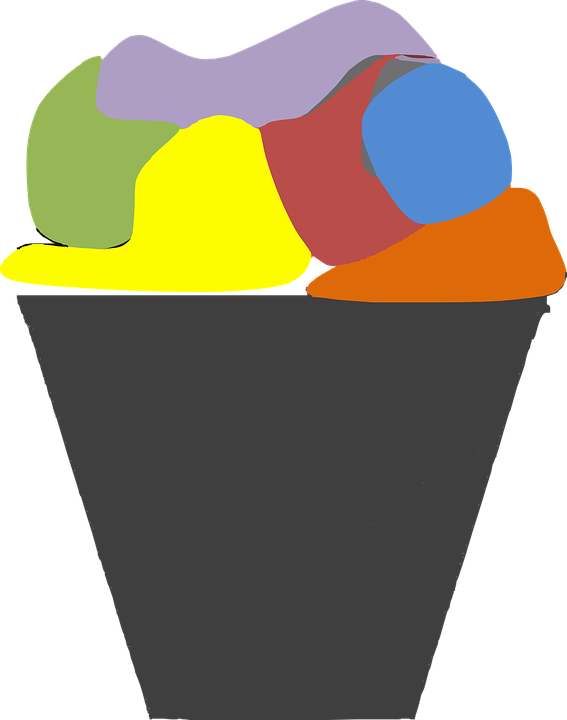 Clip Art Laundry Basket (567x720)