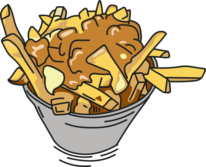 Poutine - Canada - Poutine Clipart (696x565)