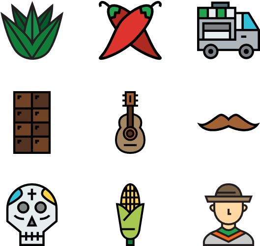 Mexican Elements - Mexican Elements (600x564)