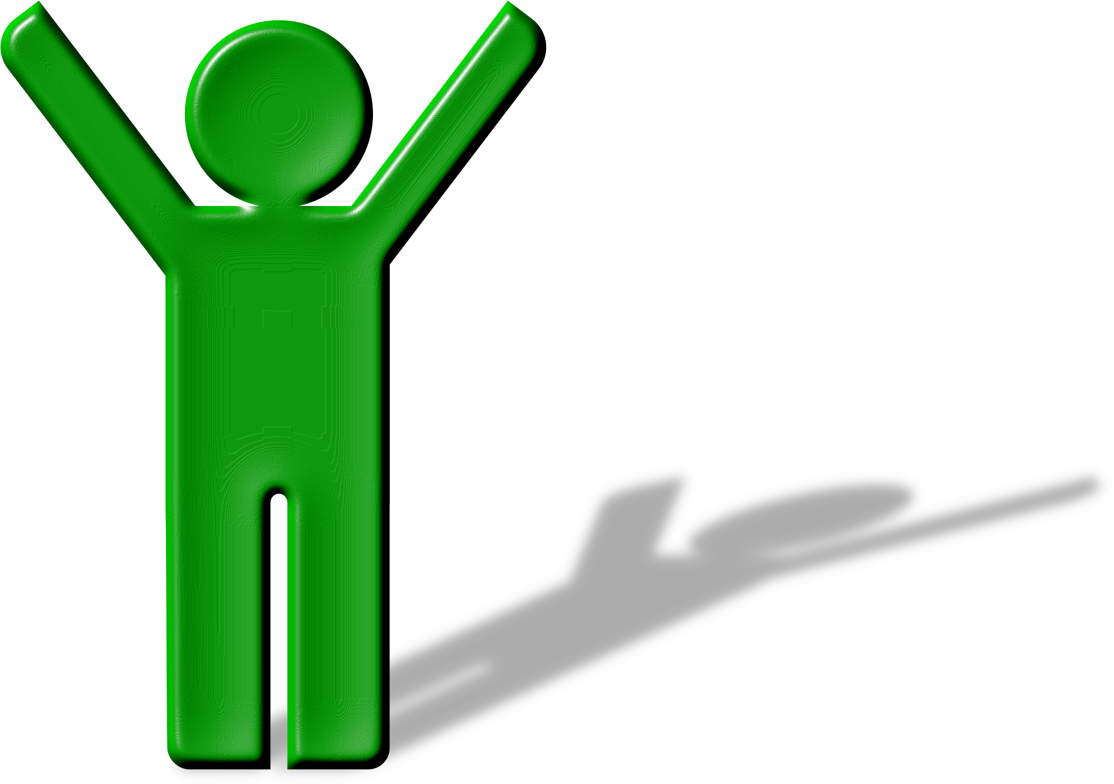 Clipart - Stick Figure With Shadow (2400x1897)