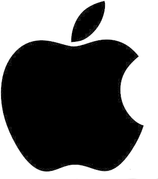 Apple Black Logo - Apple Logo (343x350)