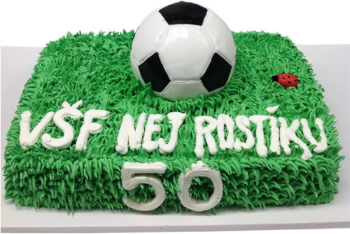 Simple Soccer Ball Cake - Ball (500x500)