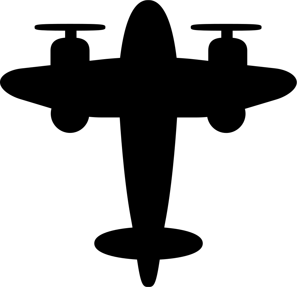 Old Plane With Two Helix Comments - Airplane (981x946)
