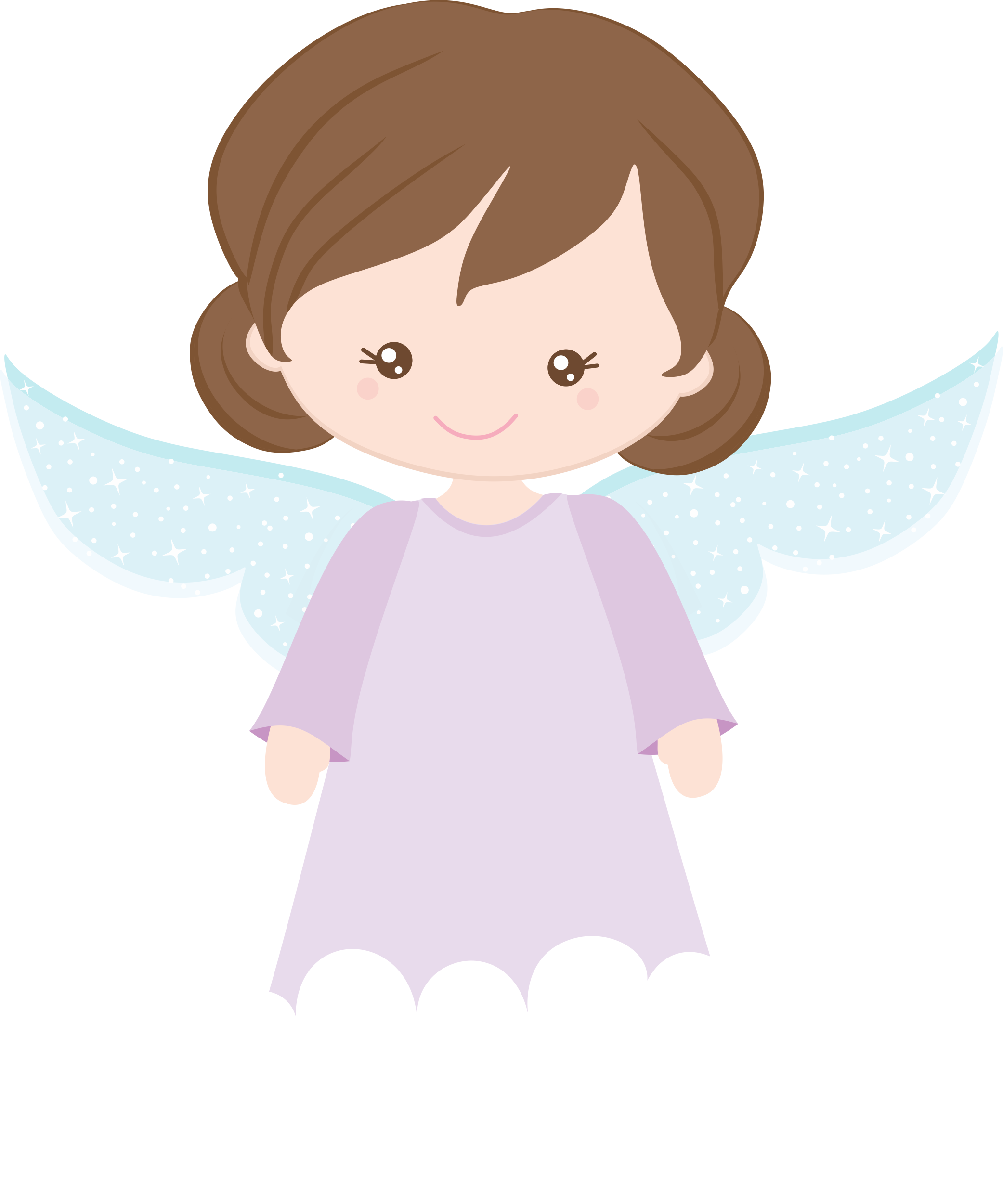 Discover Ideas About Angels In Heaven - Anjinha Para Batizado Png (2083x2501)