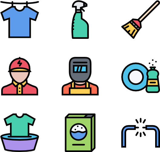 Housekeeping - Academy Flat Icon (600x564)
