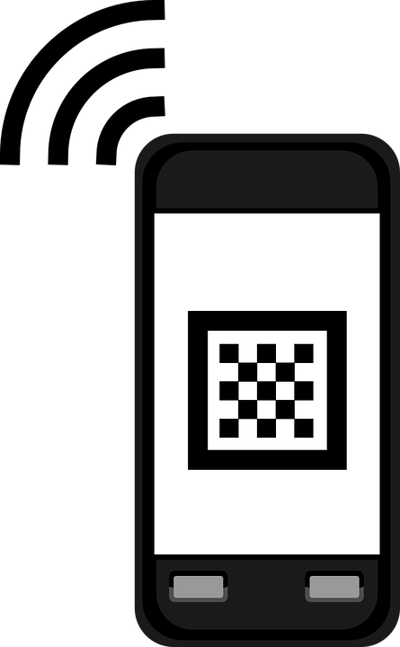 Free Vector Graphic - Qr Code Reader Clipart (445x720)