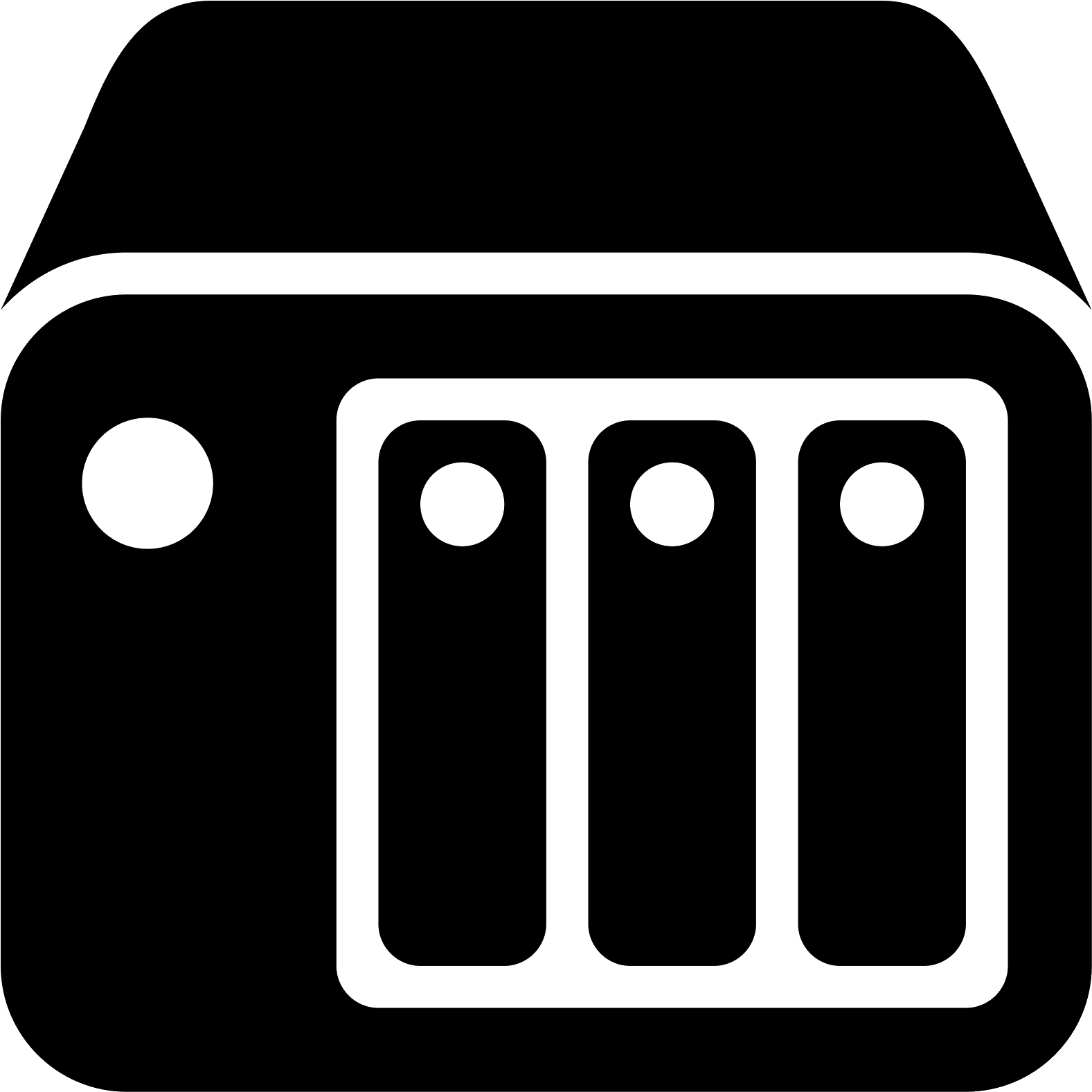 Server Clipart Network Attached Storage - Nas Icon (1600x1600)