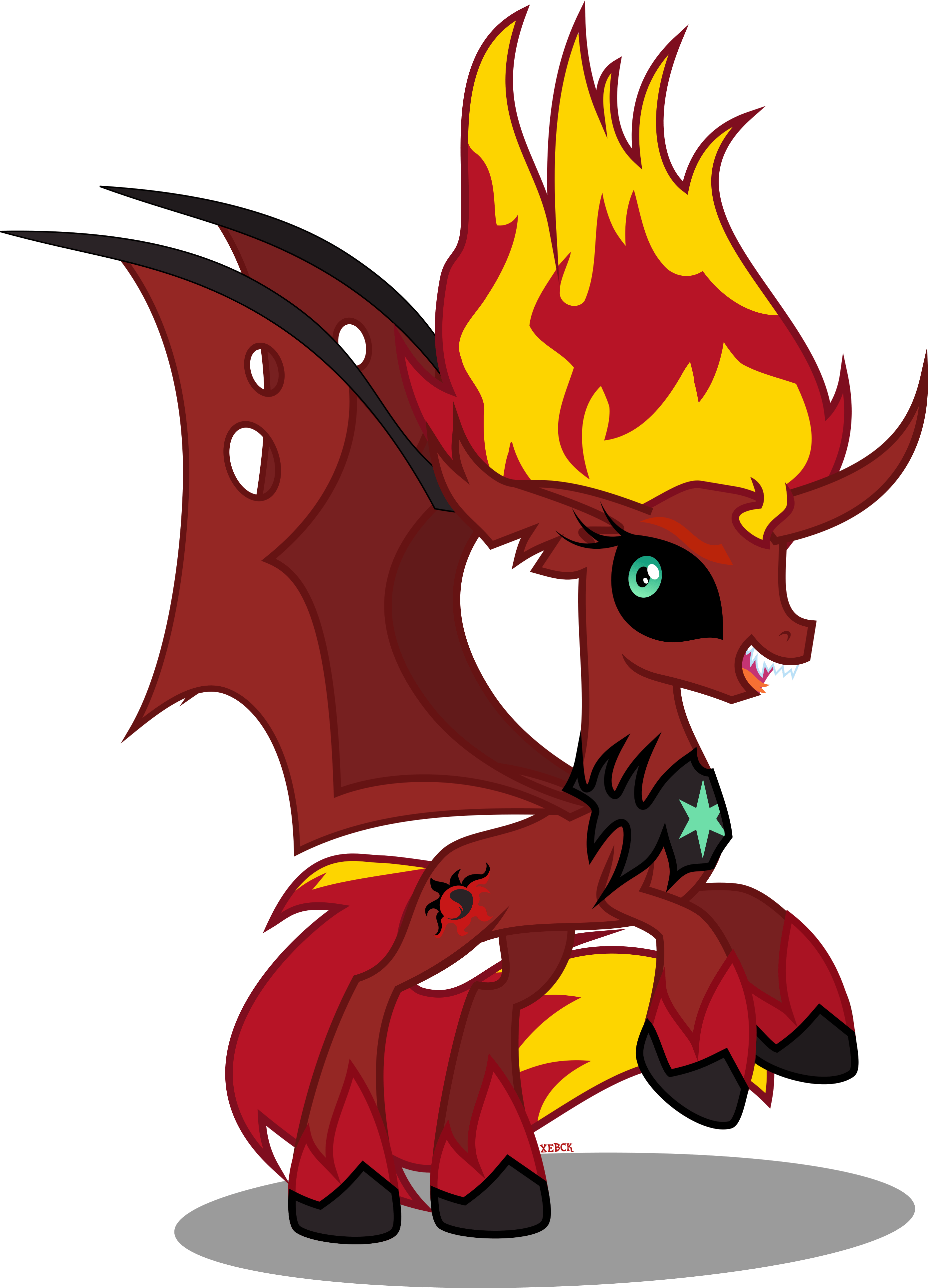 Sunset Shimmer Demon Pony (2788x3868)