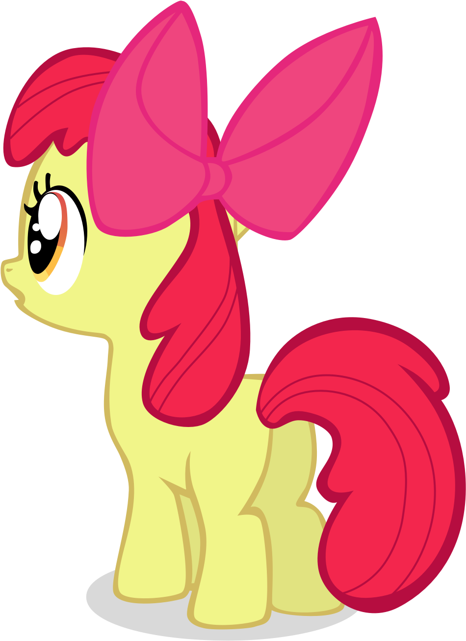 Applebloom - Apple Bloom Back Vector (1014x1384)