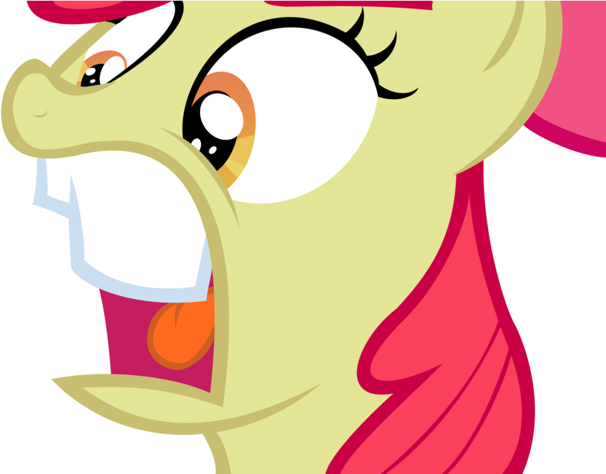 Applebloom Big Tooth By Richhap - Mlp Funny (900x674)
