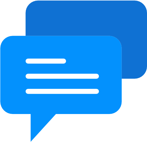 Chat, Dialogue, Bubbles, Bubble, Talk, Blue Icon - Chat Icon (512x512)