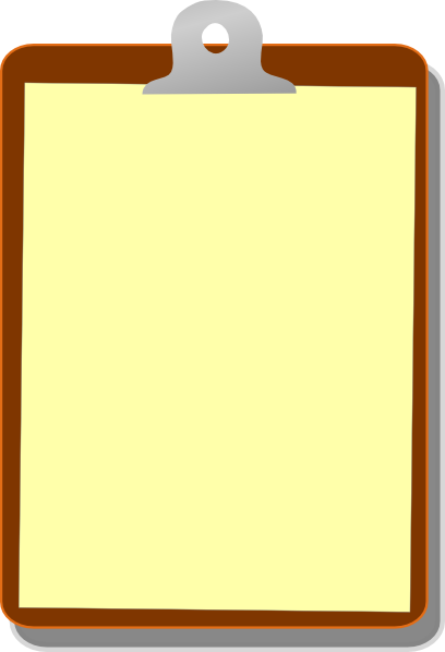 Clipboard Clipart (408x598)
