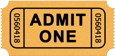 Tickets - Novelty Movie Night Mix 12 Edible Stand Up Wafer Paper (400x300)