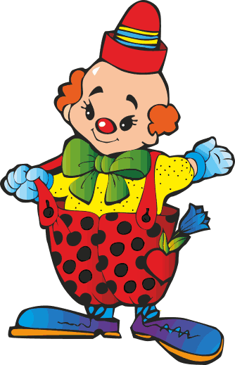 Wall Colour - Funny Clown (334x519)
