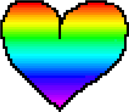 Rainbow Heart Thing - Heart (790x590)
