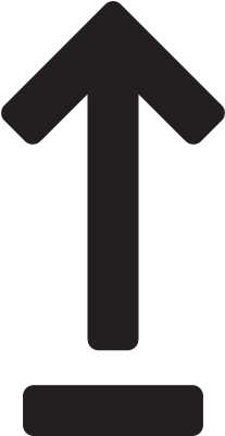 Underline Up Arrow Vector - Vector Graphics (400x400)