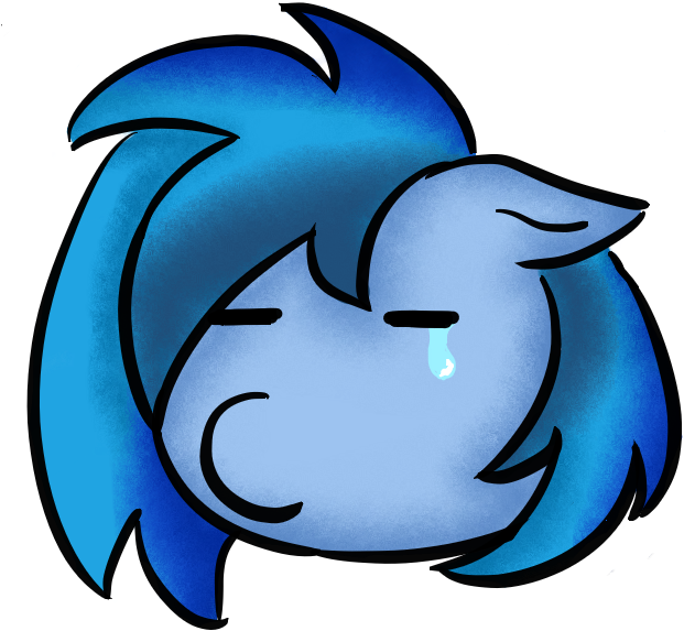 Waffles, Crying, Oc, Oc - Cartoon (710x642)