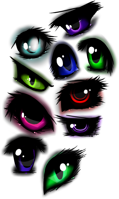 Dark Manga Eye Tutorial And Study By Oryxpixie - Illustration (479x800)