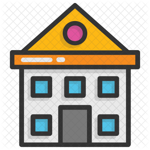 School Building Icon - Villa (512x512)