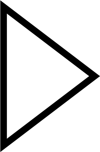 Right Triangle Button Icon - White Right Pointing Triangle (512x512)