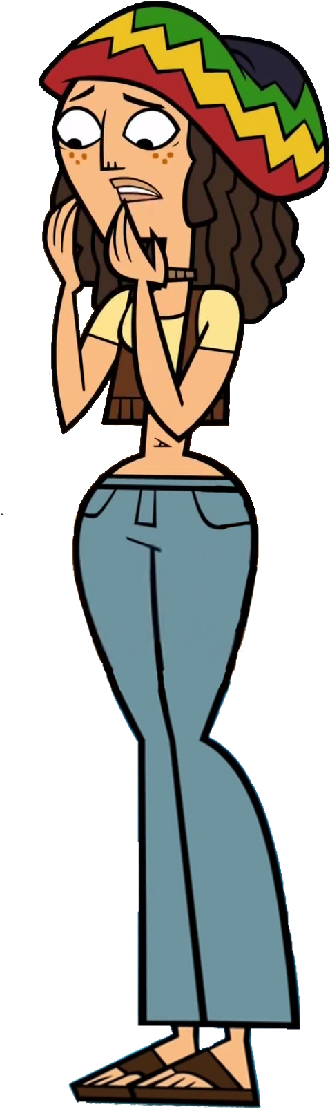 Laurie Scared - Line Art (520x1652)
