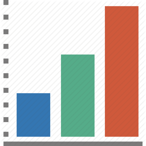 Bar Graph Icon - Paper (512x512)