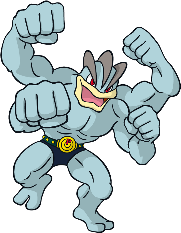 Machamp Pokemon Character Vector Art - Progressive Overload (800x800)