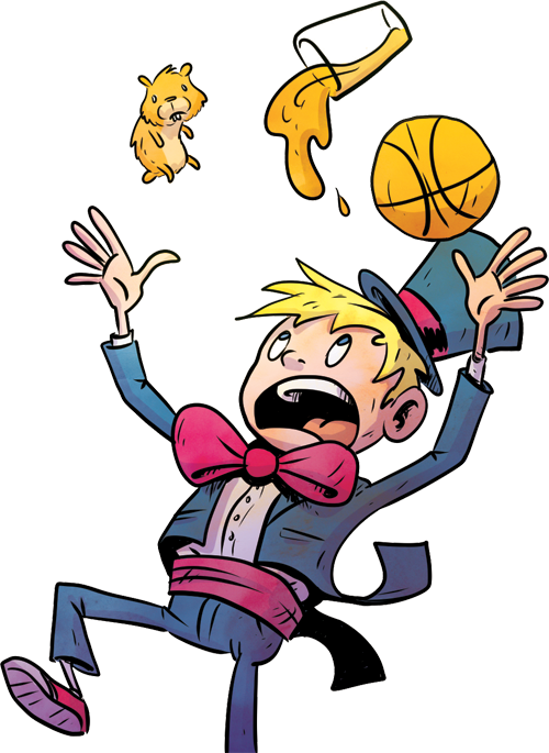 37 - The Juggler - Cartoon (500x685)