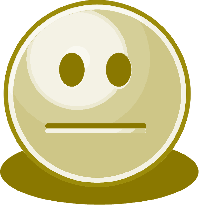 Dull, Blank, Smiley, Yellow, Face, - Smiley (800x824)