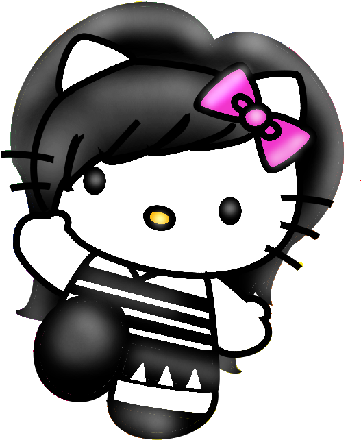 Emo Hello Kitty - Hello Kitty Emo Transparent (626x832)